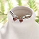 Серьги-кольца из нержавеющей стали 304 с микропаве из кубического циркония STAS-R004-03P-01-1