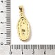 Латунные микро проложить кубического циркония подвески KK-A266-30G-3