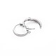 Латунные серьги-обручи KK-S364-158-2