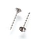 Серьги-гвоздики из нержавеющей стали марки 304 STAS-I097-006B-P-1
