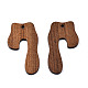 Подвески из орехового дерева WOOD-N011-005-2