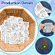 4 лист 11.6x8.2-дюймовых рисунков вышивки палочками и стежками DIY-WH0455-008-3
