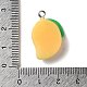 Подвески из непрозрачной смолы с фруктами RESI-M039-06-3