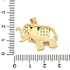 Латунные микро проложить кубического циркония подвески KK-C087-23G-3