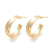 Серьги-гвоздики из латуни EJEW-K264-08G
