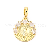 Латунные прозрачные кубические цирконии европейские подвески KK-D325-28G-04
