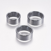Немагнитные синтетические гематитовые кольца RJEW-K223-01-21mm