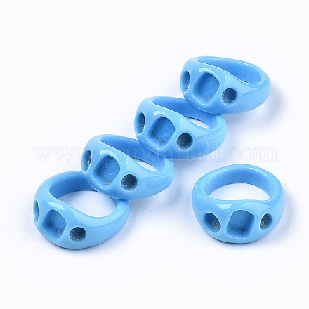 Кольца из непрозрачной смолы RJEW-N033-008-A01-1