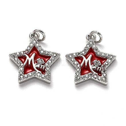 Латунные подвески с фианитами KK-B028-05P-A-1