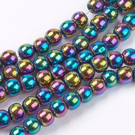 1strand класс немагнитного синтетический гематит бисер пряди X-G-S096-6mm-5-1