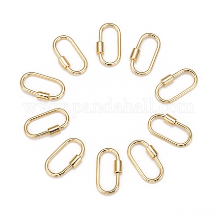 Латунные брелоки с карабином KK-T047-07G-1