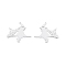 Non-Tarnish 201 Stainless Steel Pendants, Witch, Stainless Steel Color, 31x35x1mm, Hole: 1.4mm