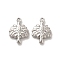 Non-Tarnish 201 Stainless Steel Pendants, Tree Charm, Stainless Steel Color, 17x12.5x3mm, Hole: 1.5mm