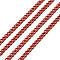 Electrophoresis Iron Twisted Chains, Unwelded, with Spool, Solid Color, Oval, FireBrick, 3x2.2x0.6mm, about 328.08 Feet(100m)/roll