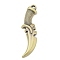 Alloy Pendants, Knife Shape, Antique Bronze, 54.5x19.5x4.5mm, Hole: 2.5x3mm