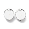 Non-Tarnish 304 Stainless Steel Brooch Base Settings, Oval, Stainless Steel Color, 19x26x2.5mm, Tray: 18.5x25.5mm