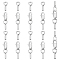 304 Stainless Steel Cord End, with 304 Stainless Steel Lobster Claw Clasps, Stainless Steel Color, 11~19mm, 20pcs/set