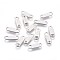 Tarnish Resistant 304 Stainless Steel Chain Tabs, Chain Extender Connectors, Oval, Stainless Steel Color, 11x3.5x0.4mm, Hole: 1.4mm and 2mm