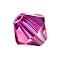 Preciosa® Crystal Beads, Czech Crystal, Bicone(451 69 302 Rondelle), 70350 Fuchsia, 5mm, Hole: 1mm