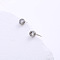 Minimalist Stainless Steel Flat Round Stud Earrings, Stainless Steel Color