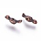 Tibetan Style Alloy Beads, Lead Free and Cadmium Free, Bird, Red Copper, 12x4x3.5mm, Hole: 1mm
