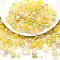 Glass Beads, Round & Starfish & Fish & Rondelle, Mixed Style, Yellow, 2~14x2~10x1~8.5mm, Hole: 0.8~1.5mm