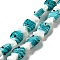Handmade Lampwork Beads Strands, Fish, Teal, 20~21x12~12.5x7.5~10.5mm, Hole: 1.2mm, about 20pcs/strand, 16.26 inch(41.3cm)