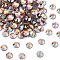 Preciosa® Crystal Hotfix Flatback Stones, Czech Crystal, Round(438 11 612 Chaton Rose VIVA 12 ®), 90310 200 Sun AB, SS16(3.8~4mm)