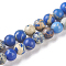 Natural Imperial Jasper Beads Strands, Dyed, Round, Royal Blue, 3.5x3mm, Hole: 0.6mm, about 123~125pcs/strand, 15.1 inch~15.3 inch(38.5~39cm)
