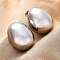 Casting Polishing 304 Stainless Steel Stud Earrings for Women, Oval, Stainless Steel Color, 31.5x24.5mm