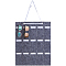 Sun Glasses Felt Storage Hanging Bag, Rectangle, Gray, 74cm