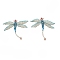 Glass Cabochons, Dragonfly, Dragonfly, 76x80x4.5mm