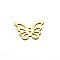 Butterfly 304 Stainless Steel Pendants, Golden, 15x10.5x0.5mm, Hole: 1mm