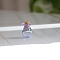 Glass Bottles Ornament, Micro Landscape Home Dollhouse Accessories, Pretending Prop Decorations, Lilac, 1.5x1.9cm