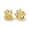 Brass Bead Caps, Double Sided, Long-Lasting Plated, Lead Free & Cadmium Free, Real 14K Gold Plated, 7x6.5mm, Hole: 1.5mm