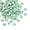 Picasso Glass Seed Beads, Round Hole, Teardrop, Spring Green, 5x4.5x4mm, Hole: 1.4mm, 120pcs/set