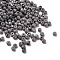 8/0 Baking Paint Glass Round Seed Beads, Gray, 3~3.5x2~3mm, Hole: 1mm, about 50000pcs/500g