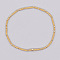 Bohemian Style Rainbow Glass & Brass Beaded Handmade Fashion Women's Bracelet