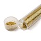 Plastic Glitter Powder Fillers, UV Resin Filler, Epoxy Resin Mold Filling Material, for DIY Resin Craft Making, Dark Goldenrod, 75.5x12mm
