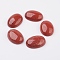 Natural Red Jasper Flat Back Cabochons, Oval, 40x30x8.5mm