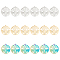18Pcs 3 Colors 304 Stainless Steel Pendant,  Hollow Charms, Flat Round with Bee, Mixed Color, 27x25x1.5mm, Hole: 1.4mm, 6pcs/color