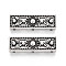 Alloy Multi-Strand Links,  Cadmium Free & Lead Free, Rectangle, Antique Silver, 25x8x4mm, Hole: 1mm