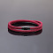 Nylon Cord Bracelets for Men Women, with Magnetic Alloy Clasp, Brown, 7-7/8 inch(20cm)