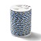 4-Ply Polycotton Cord Metallic Cord, Handmade Macrame Cotton Rope, for String Wall Hangings Plant Hanger, DIY Craft String Knitting, Cornflower Blue, 1.5mm, about 4.3 yards(4m)/roll