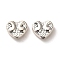 Tibetan Style Alloy Beads, Cadmium Free & Lead Free, Heart, Antique Silver, 7x9x4mm, Hole: 1.6mm, about 1162pcs/1000g