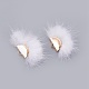 Полукруглые подвески из искусственного меха норки WOVE-F021-02G-09-1-2