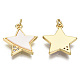 Латунные микропаве прозрачные подвески с фианитом X-ZIRC-S067-057-NF-2