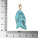 Резные подвески из синтетической бирюзы G-Z084-01G-05-3