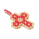 Стеклянные подвески из бисера PALLOY-MZ00882-01-4