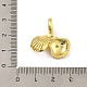 Подвеска из латуни с микропаве из кубического циркония KK-H456-14G-3